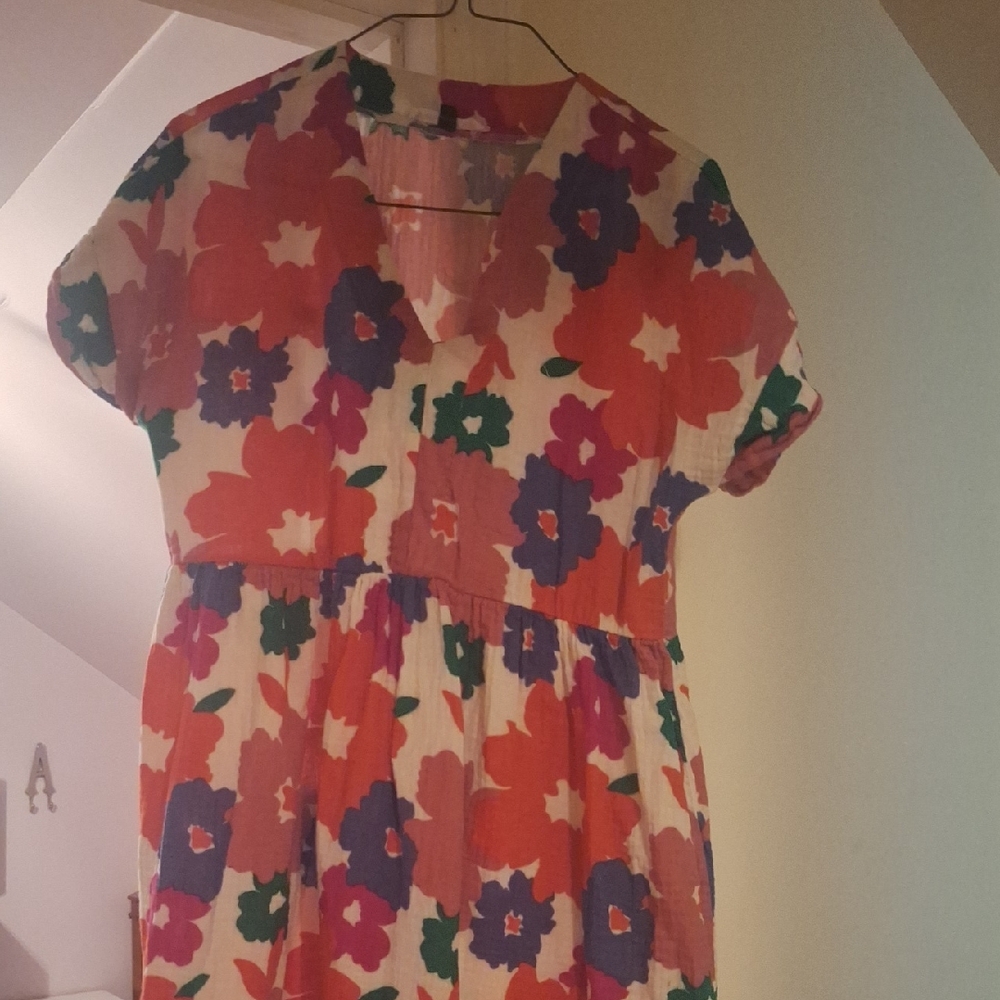 Michele Red and Orange Floral Fabric